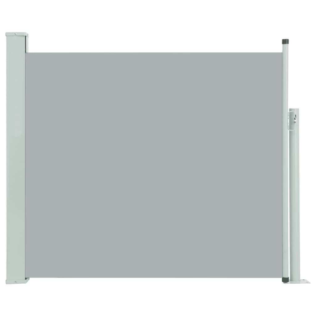 Patio Retractable Side Awning 100x300 cm Grey 48374