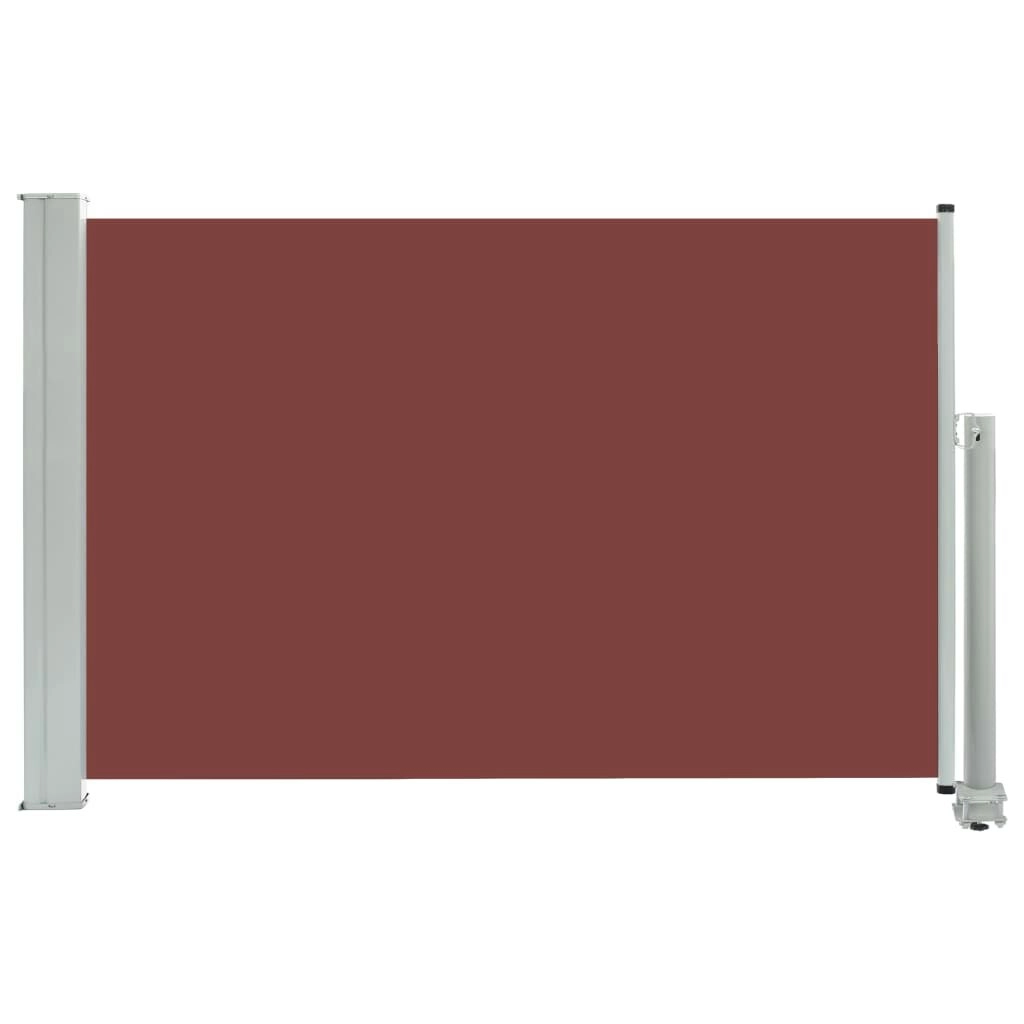 Patio Retractable Side Awning 60x300 cm Brown 48355