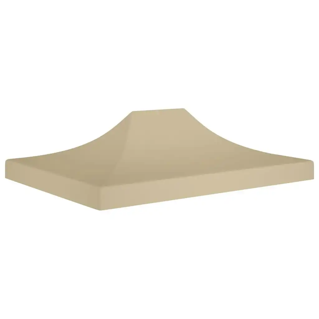 Party Tent Roof 4.5x3 m Beige 270 g/mÂ² 315366