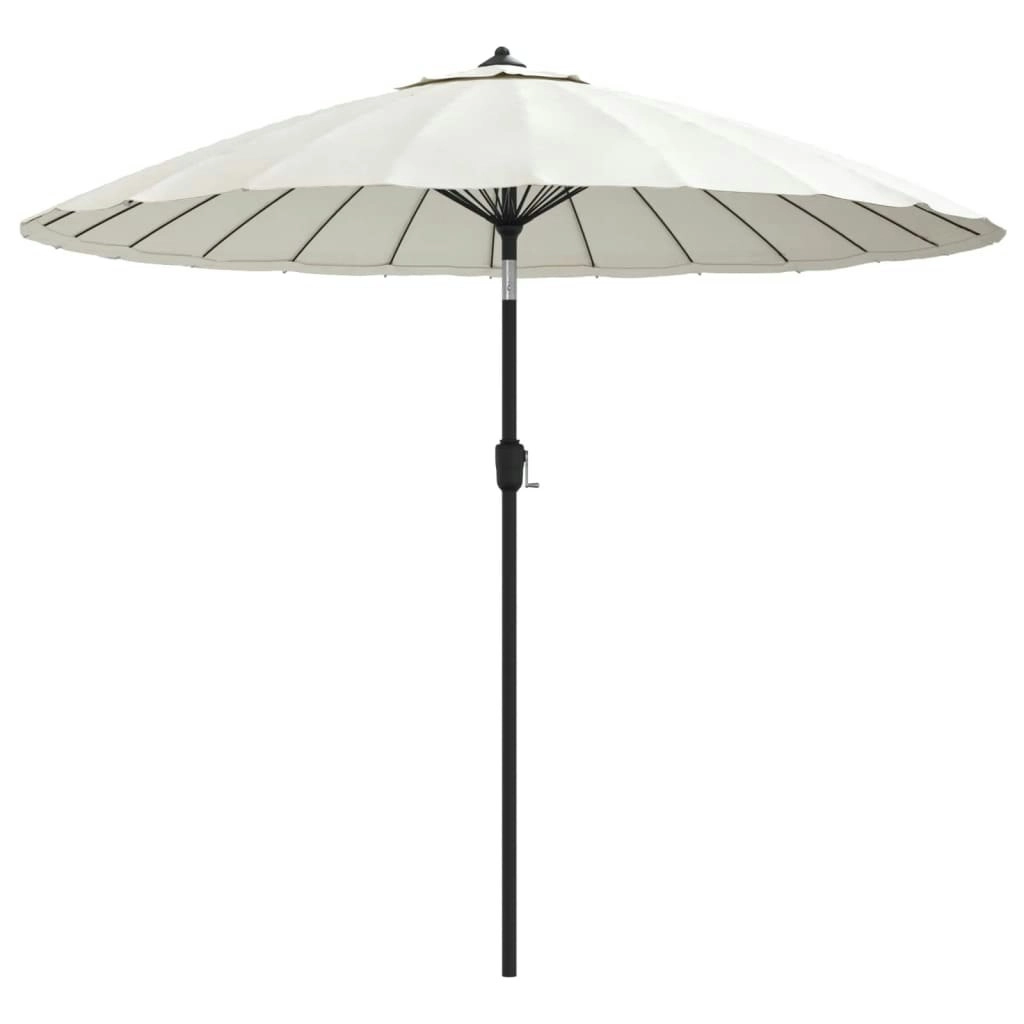 Outdoor Parasol with Aluminium Pole 270 cm Sand White 47305