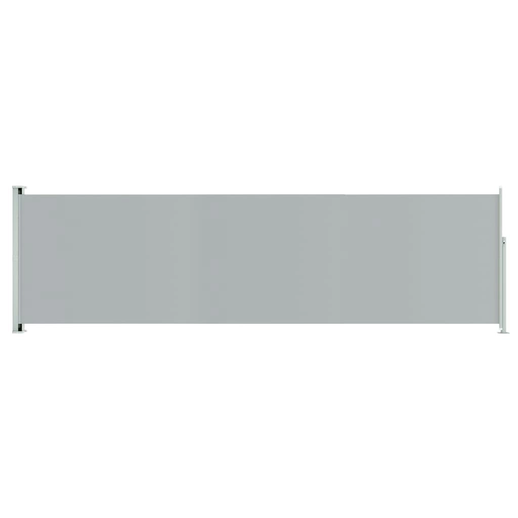 Patio Retractable Side Awning 180x600 cm Grey 317968