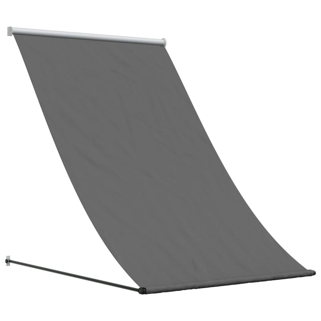 Retractable Awning Anthracite 100x150 cm Fabric and Steel 368750