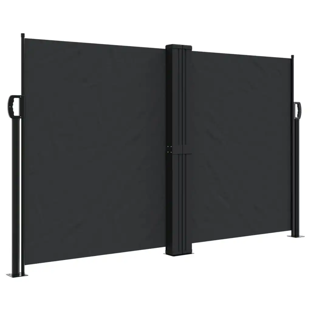 Retractable Side Awning Black 140x1000 cm 4004714