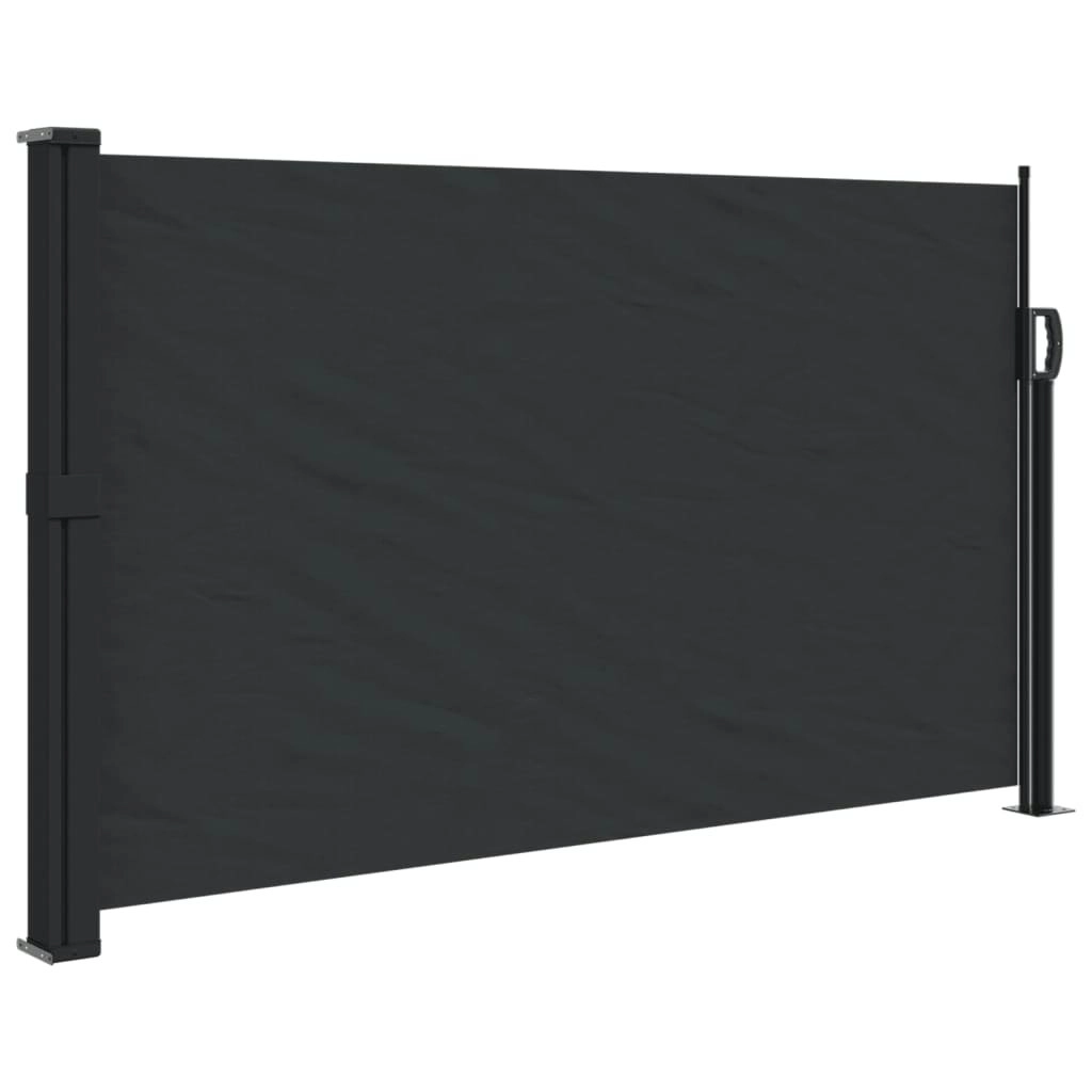 Retractable Side Awning Black 120x600 cm 4004489