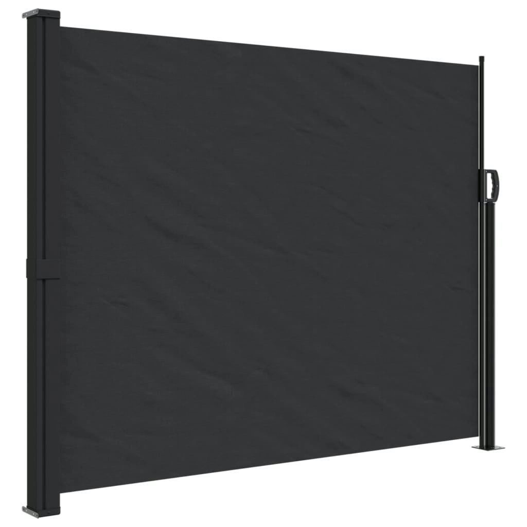 Retractable Side Awning Black 160x500 cm 4004429