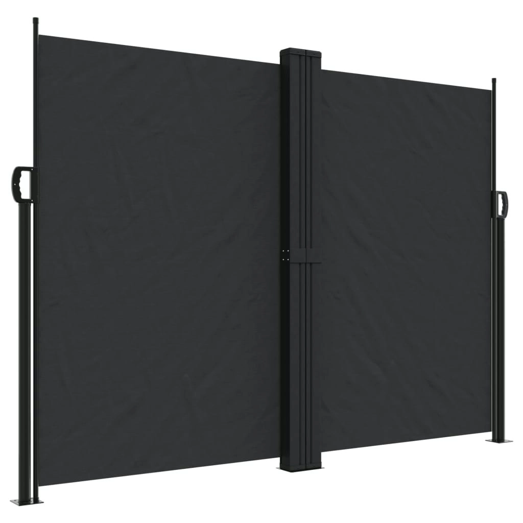 Retractable Side Awning Black 180x1000 cm 4004744