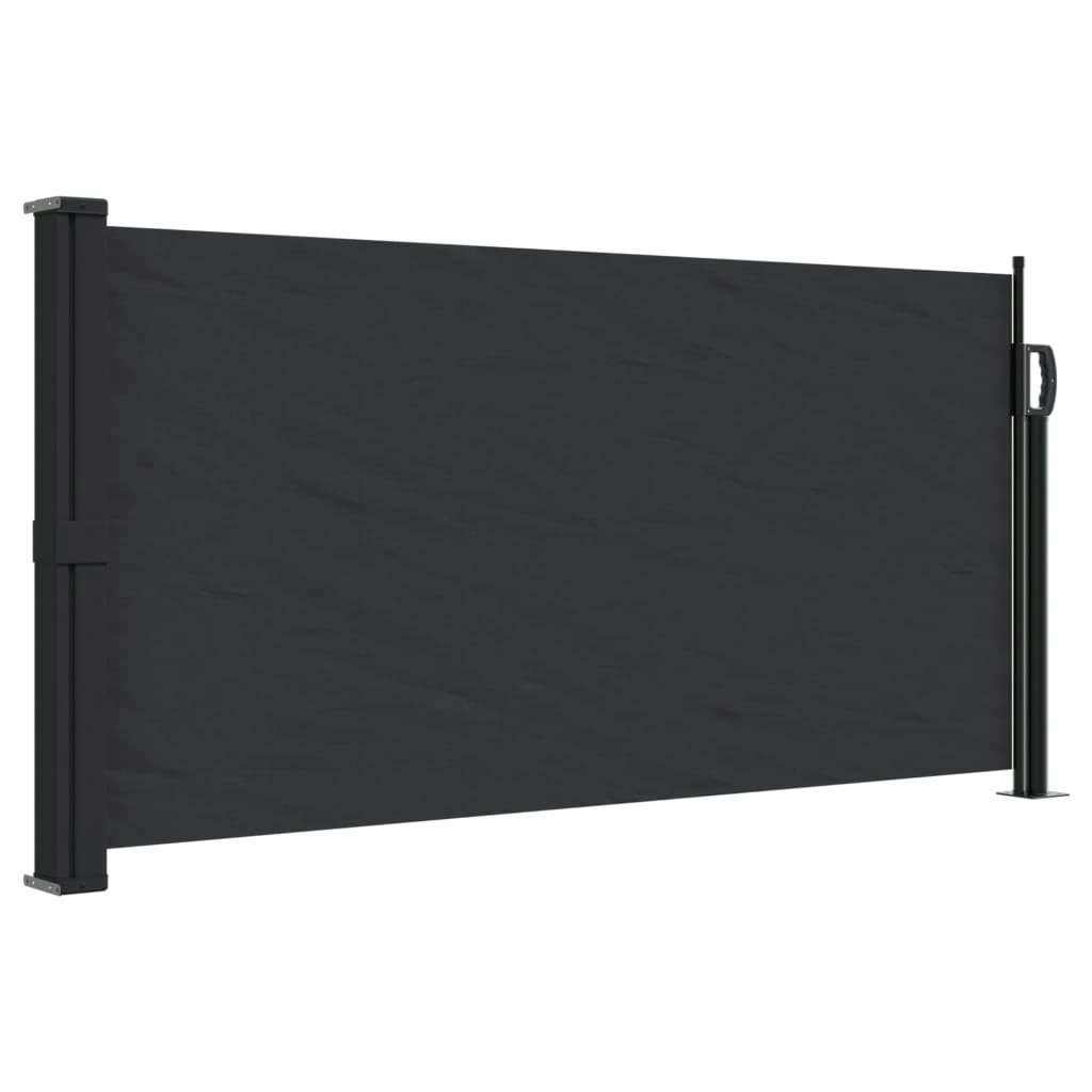 Retractable Side Awning Black 100x500 cm 4004384