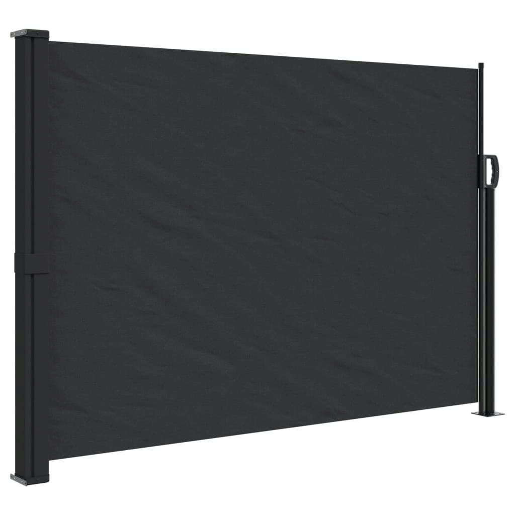 Retractable Side Awning Black 140x600 cm 4004504