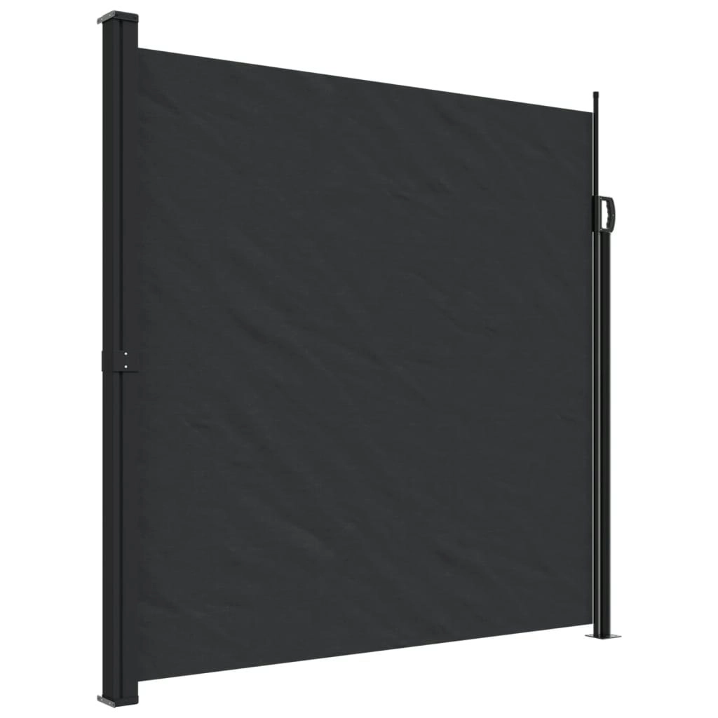 Retractable Side Awning Black 200x600 cm 4004549