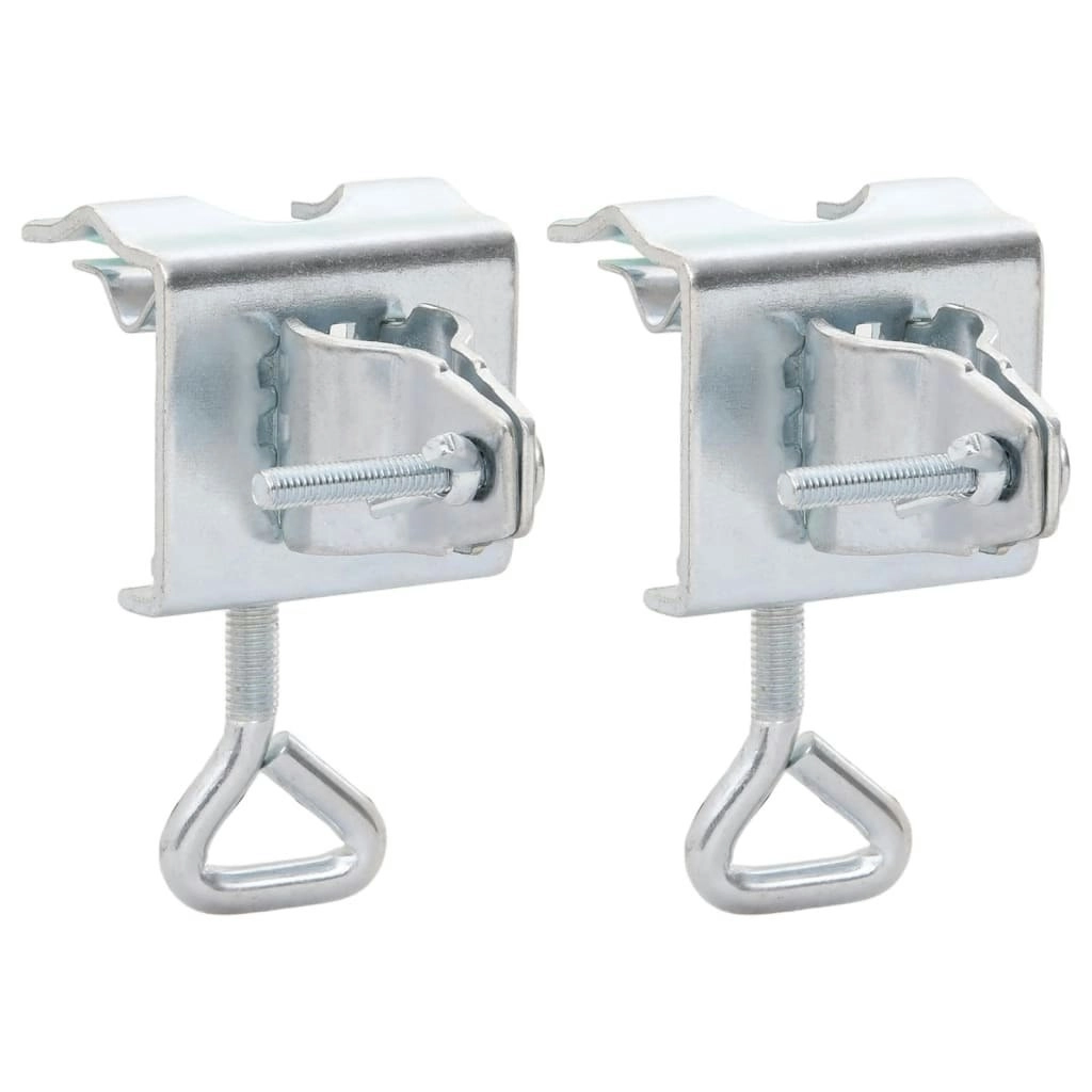 Umbrella Clamps for Balcony 2 pcs 32 mm Galvanised Steel 4003384