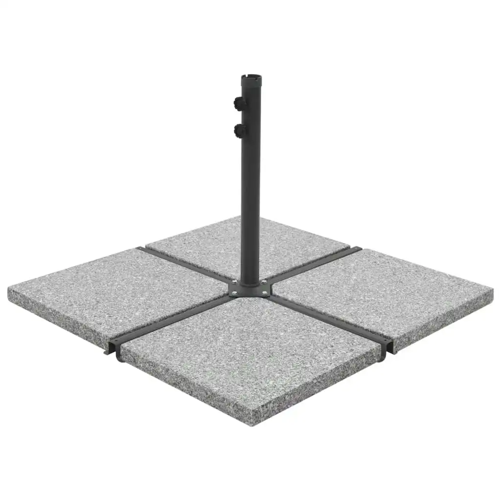 Umbrella Weight Plate Granite 25 kg Square Grey 45070