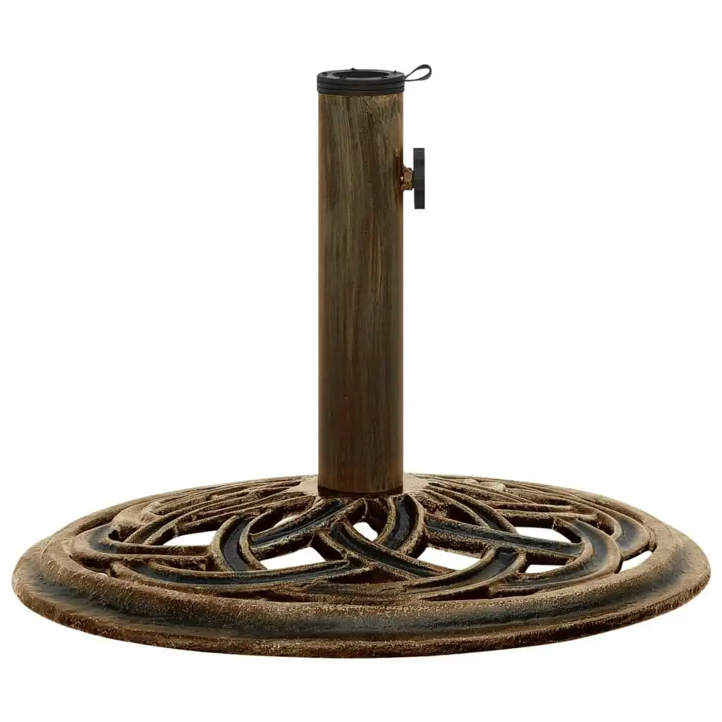 Umbrella Base Bronze 44x44x31 cm Cast Iron 317758