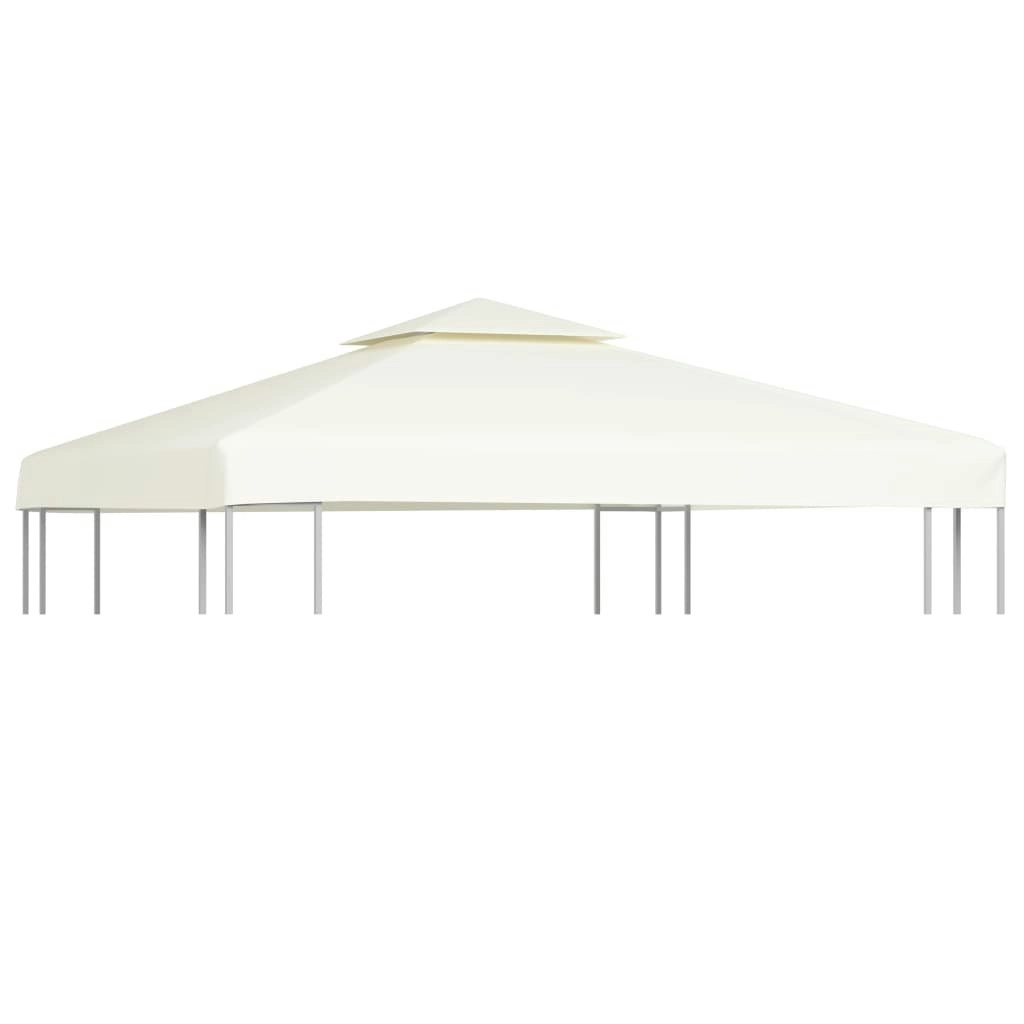 Waterproof Gazebo Cover Canopy 310 g / mÂ² Cream White 3 x 3 m 40874