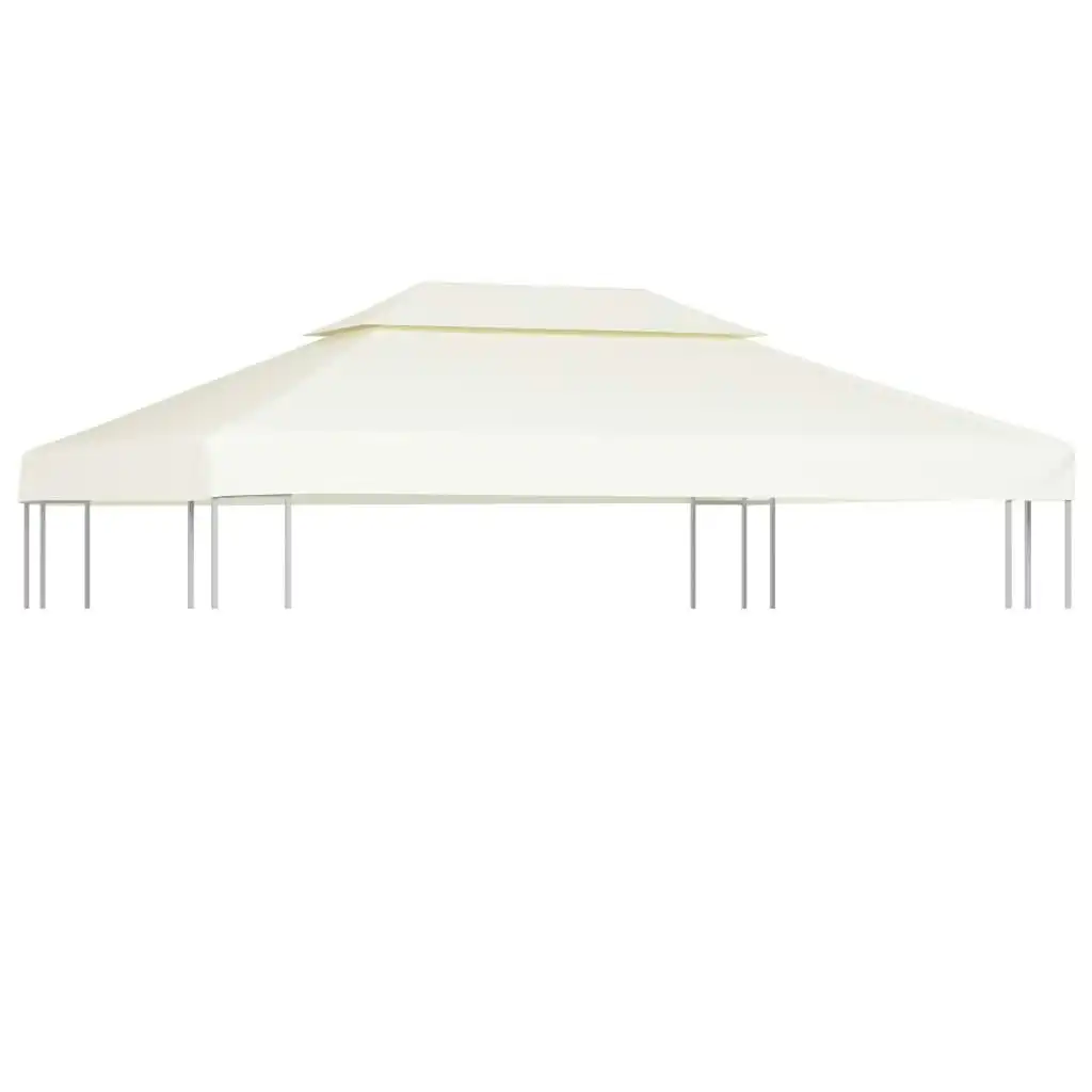 Water-proof Gazebo Cover Canopy 310 g / mÂ²  Cream White 3 x 4 m 40880