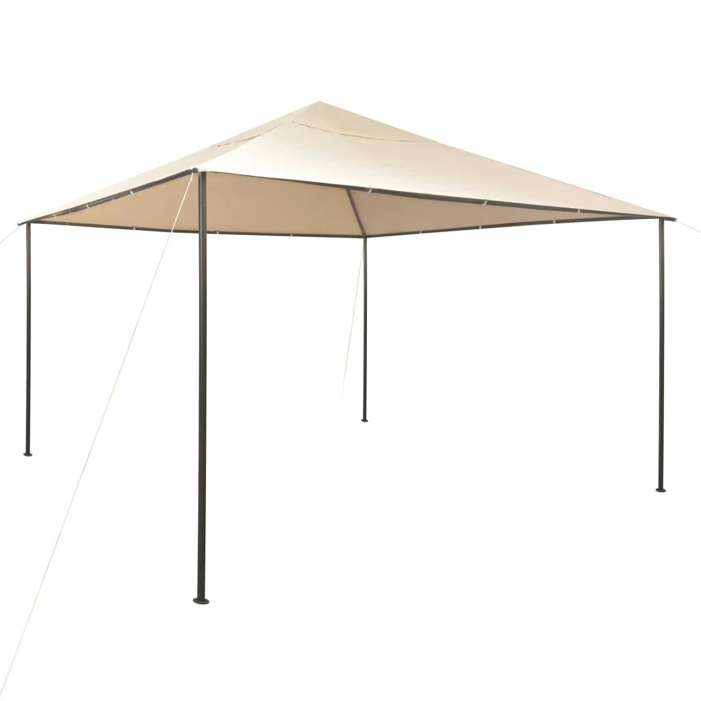 Gazebo Pavilion Tent Canopy 4x4 m Steel Beige 43171