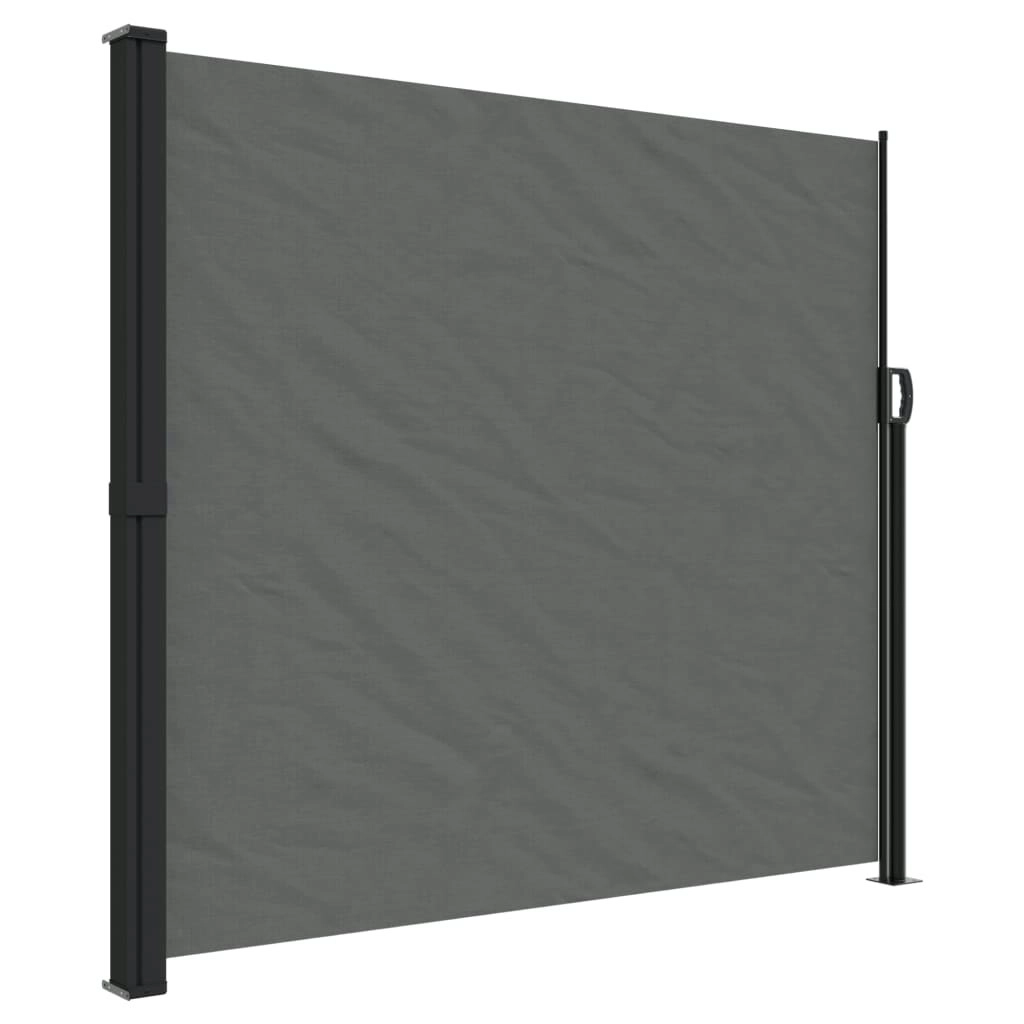 Retractable Side Awning Anthracite 180x500 cm 4004458