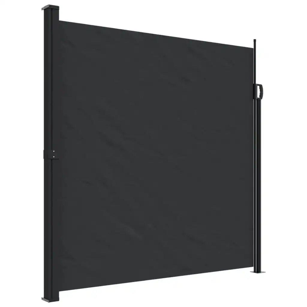 Retractable Side Awning Black 200x500 cm 4004459