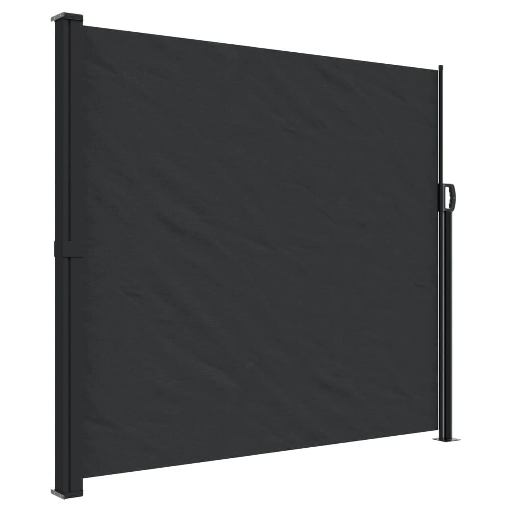 Retractable Side Awning Black 180x500 cm 4004444