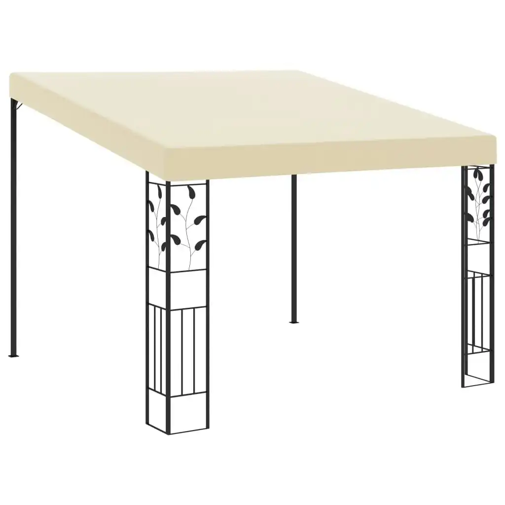 Wall-mounted Gazebo 3x3x2.5 m Cream 47997