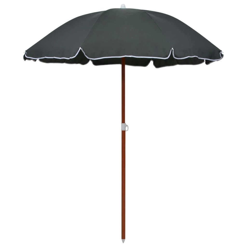 Parasol with Steel Pole 180 cm Anthracite 47804