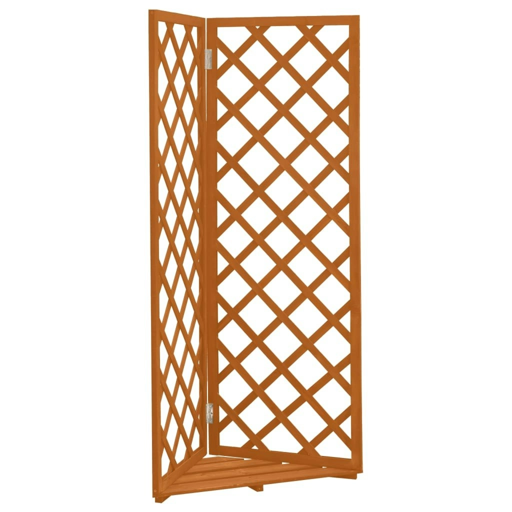 Corner Trellis Orange 50x50x145 cm Solid Firwood 314832