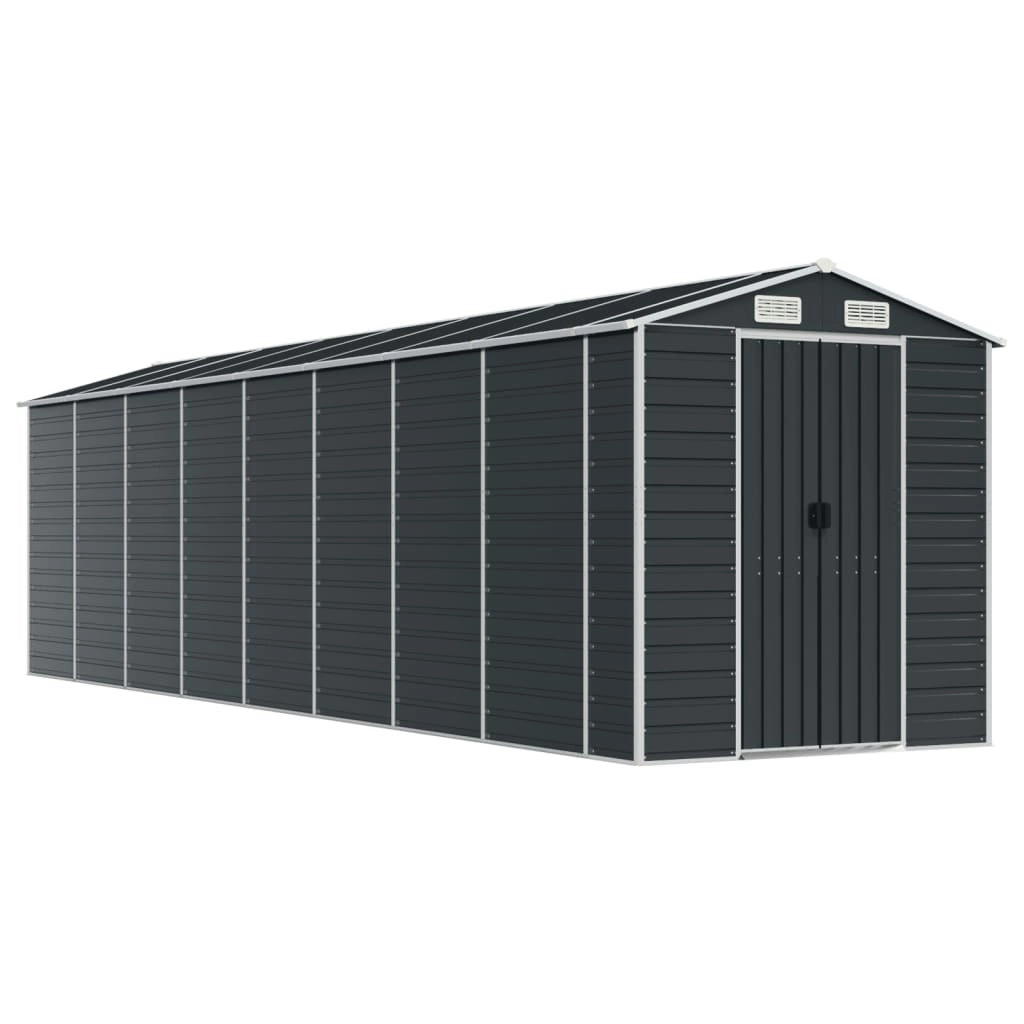 Garden Shed Anthracite 191x725x198 cm Galvanised Steel 3188260