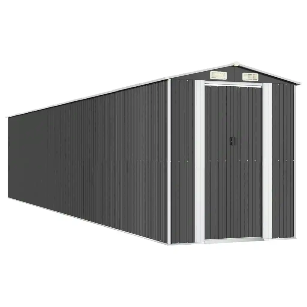 Garden Shed Anthracite 192x1021x223 cm Galvanised Steel 3147459