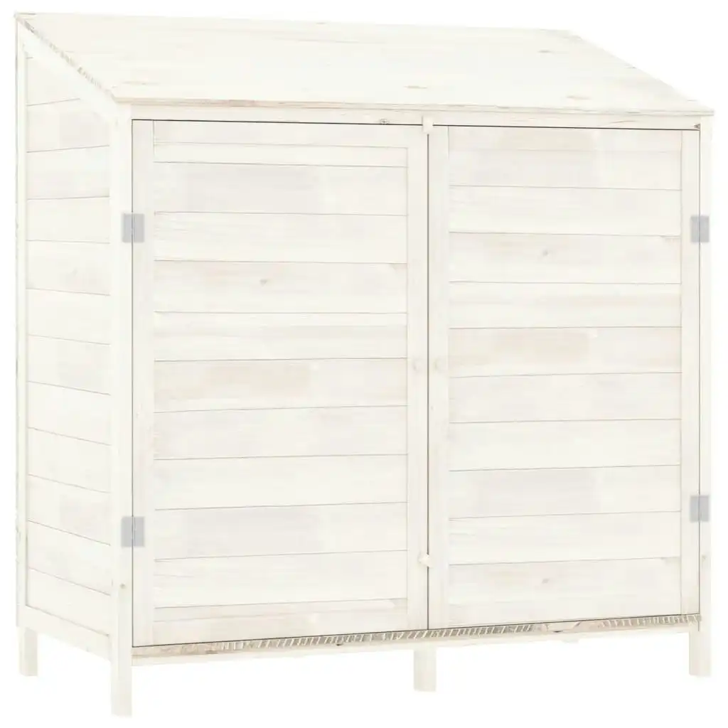 Garden Shed White 102x52x112 cm Solid Wood Fir 152183