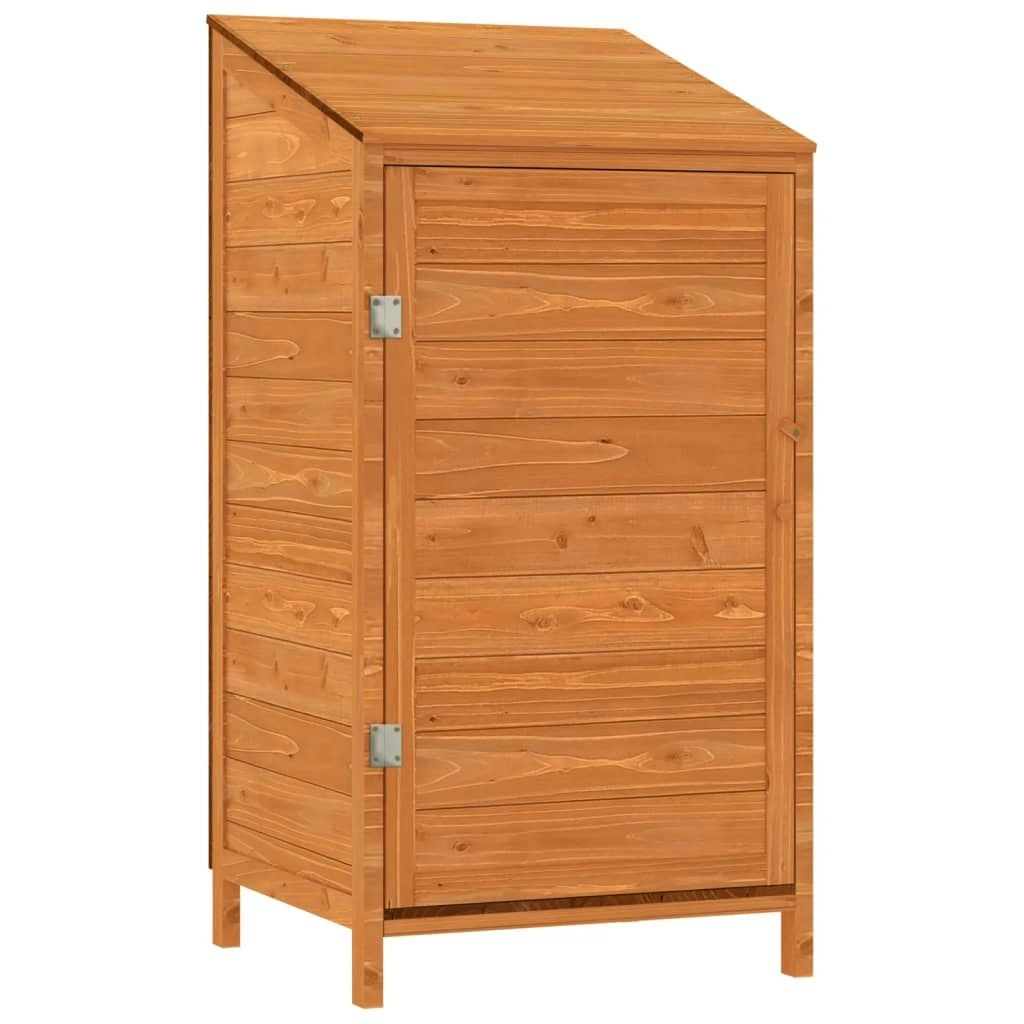 Garden Shed Brown 55x52x112 cm Solid Wood Fir 152181