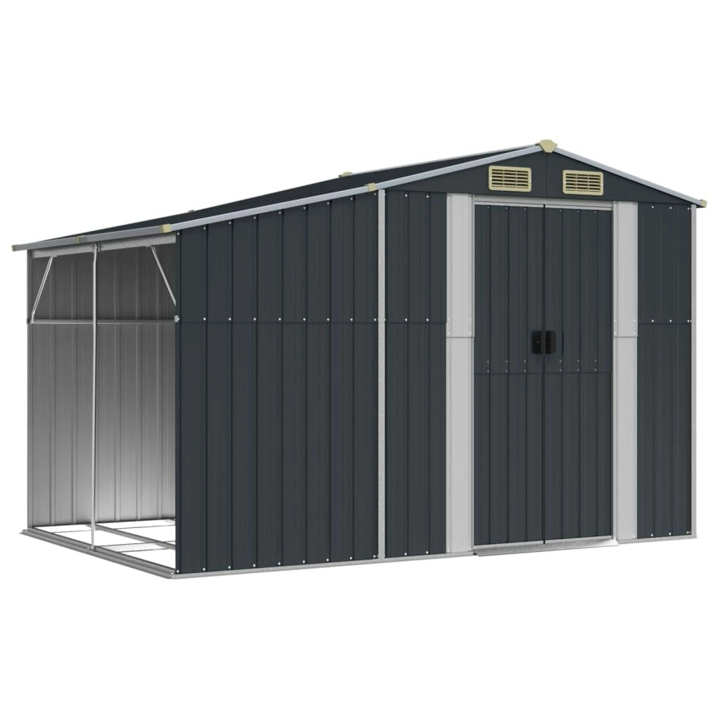 Garden Shed Anthracite 277x192.5x179 cm Galvanised Steel 3188292