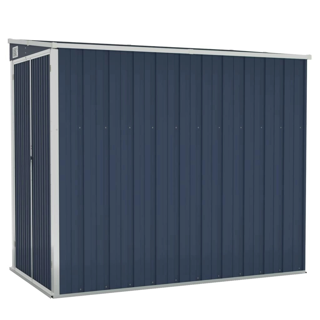 Wall-mounted Garden Shed Anthracite 118x194x178 cm Steel 316223