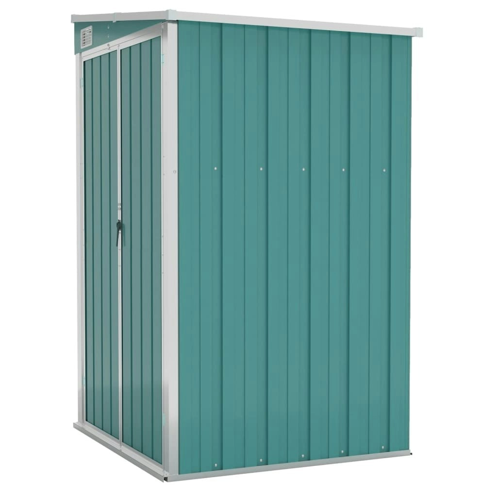 Wall-mounted Garden Shed Green 118x100x178 cm Galvanised Steel 316217