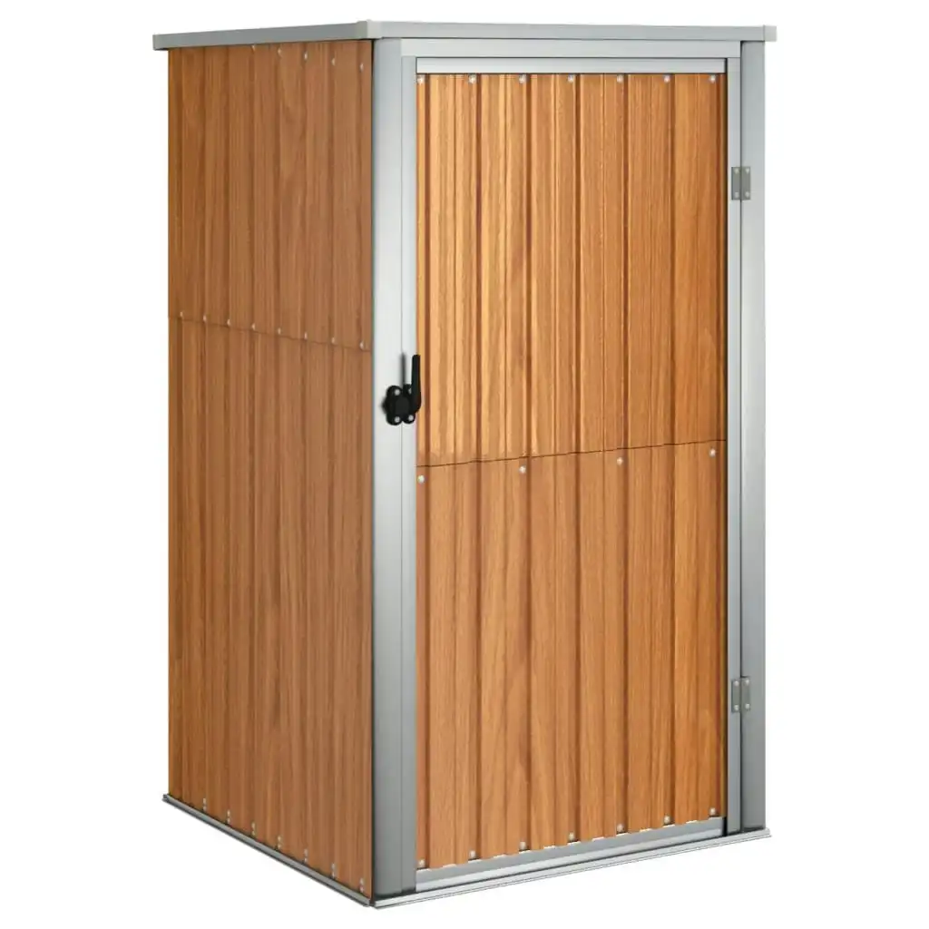 Garden Tool Shed Brown 88x89x161 cm Galvanised Steel 316208