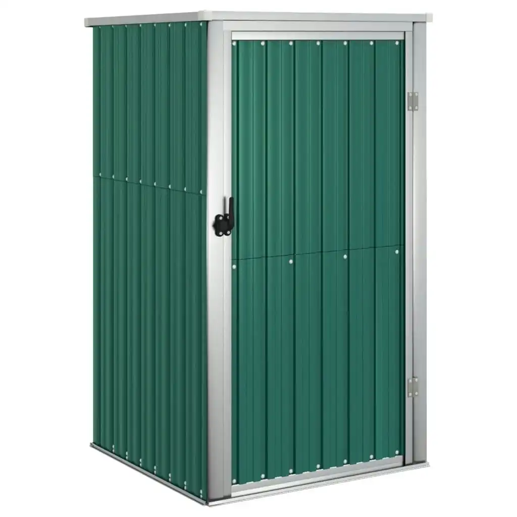 Garden Tool Shed Green 88x89x161 cm Galvanised Steel 316205