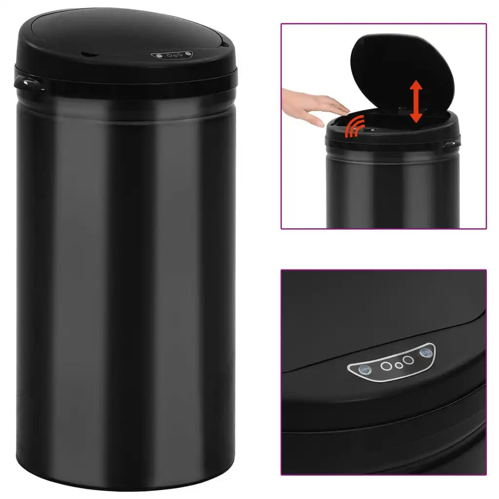 Automatic Sensor Dustbin 50 L Carbon Steel Black 322700