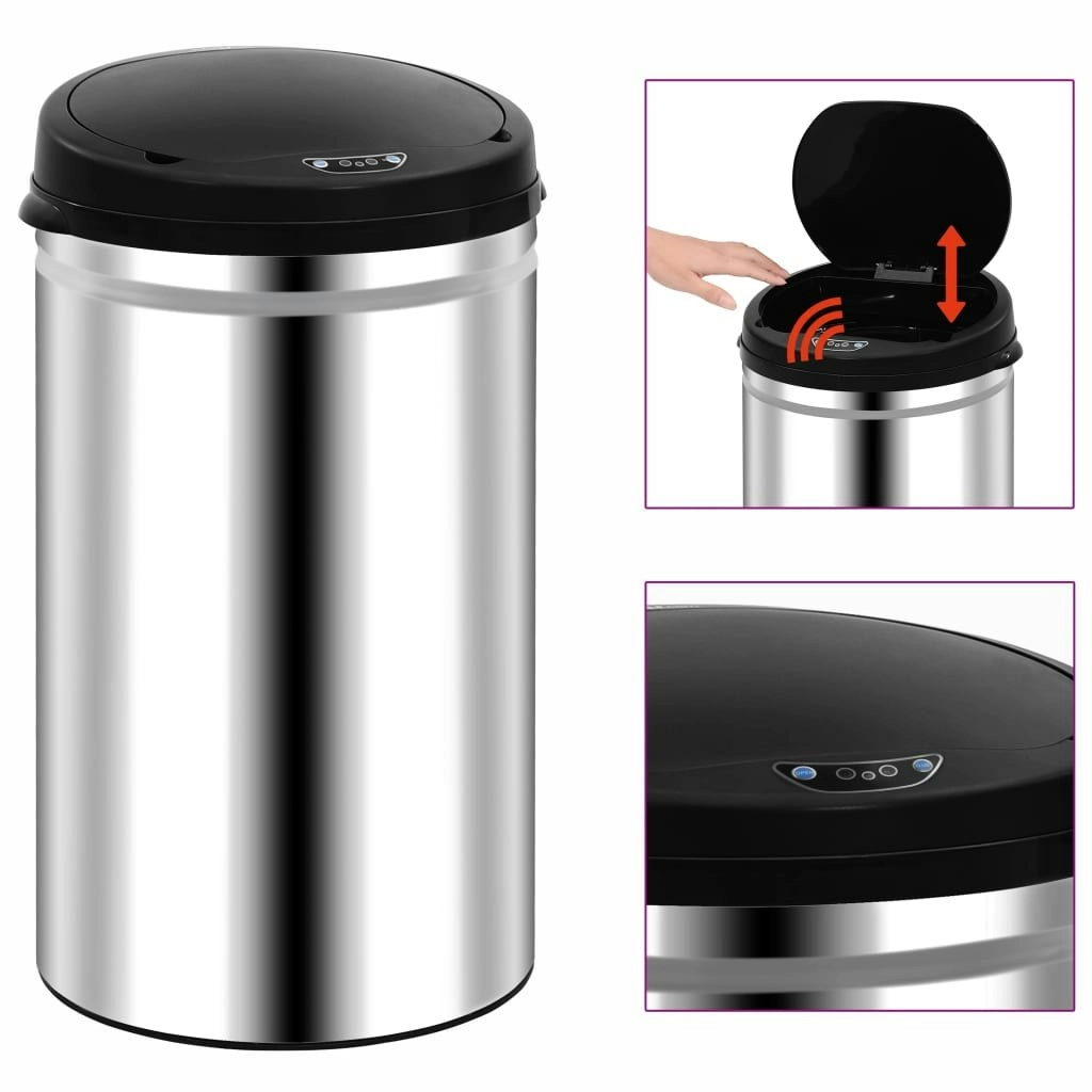 Automatic Sensor Dustbin 40 L Stainless Steel 322693