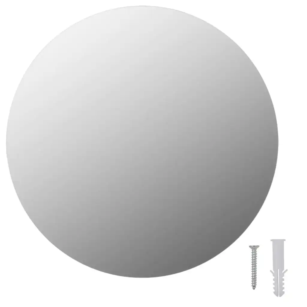 Frameless Mirror Round 30 cm Glass 283653