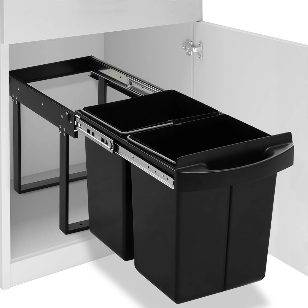 Kitchen Cupboard Pull-out Dustbin Soft-Close 48 L 51181