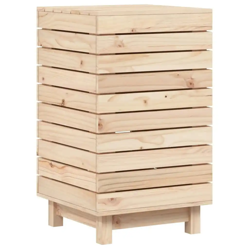 Laundry Basket 44x44x76 cm Solid Wood Pine 832321