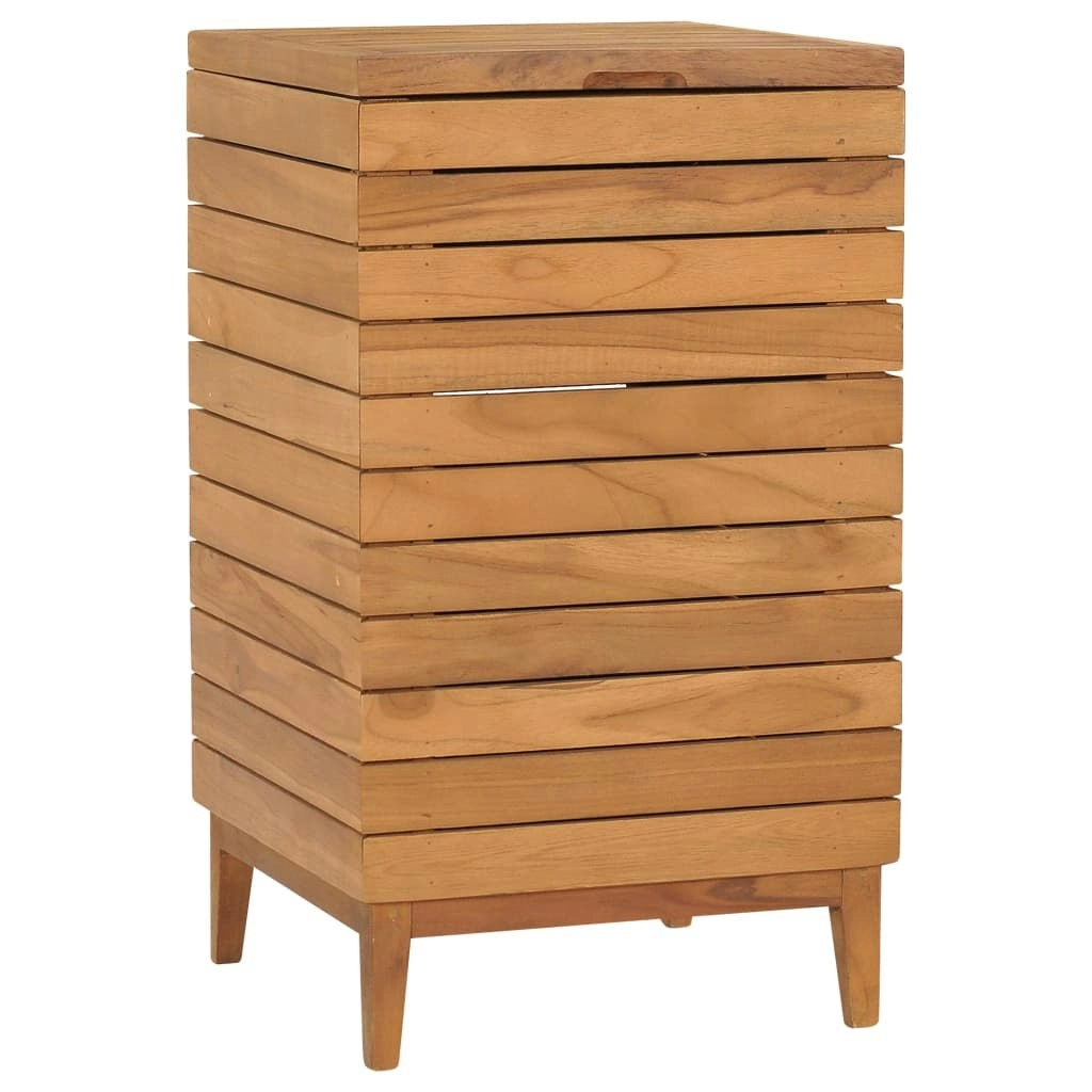 Laundry Basket 40x40x70 cm Solid Teak Wood 289076