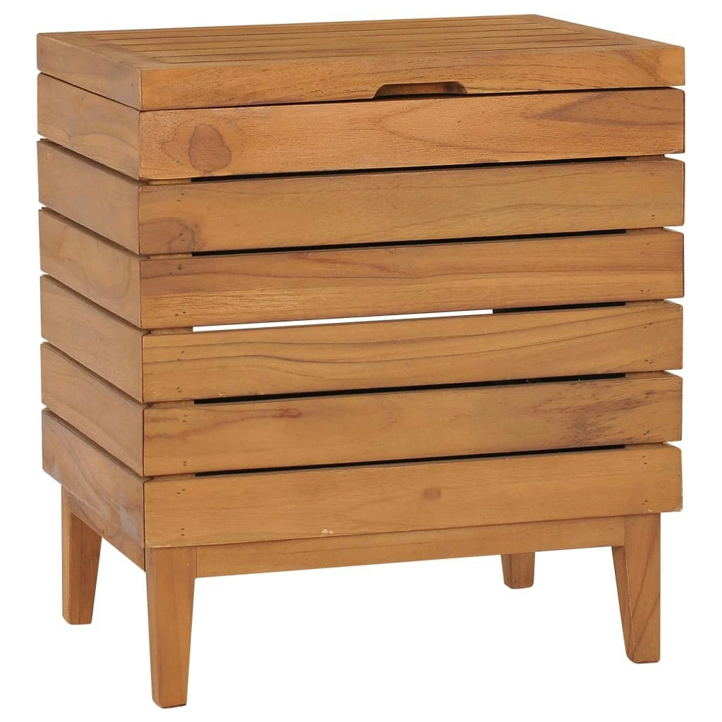 Laundry Basket 40x30x45 cm Solid Teak Wood 289075