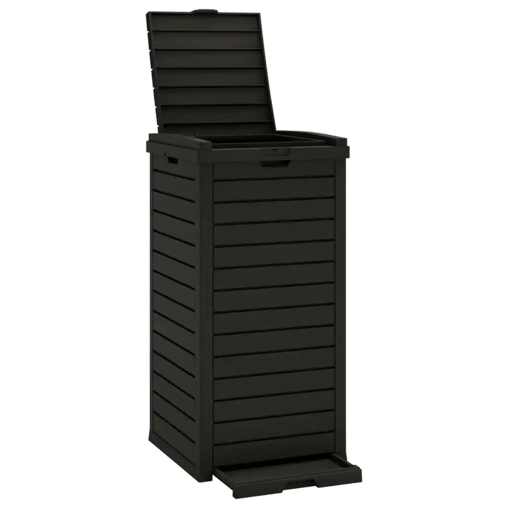 Outdoor Garbage Bin Black 41x41x86 cm Polypropylene 364171