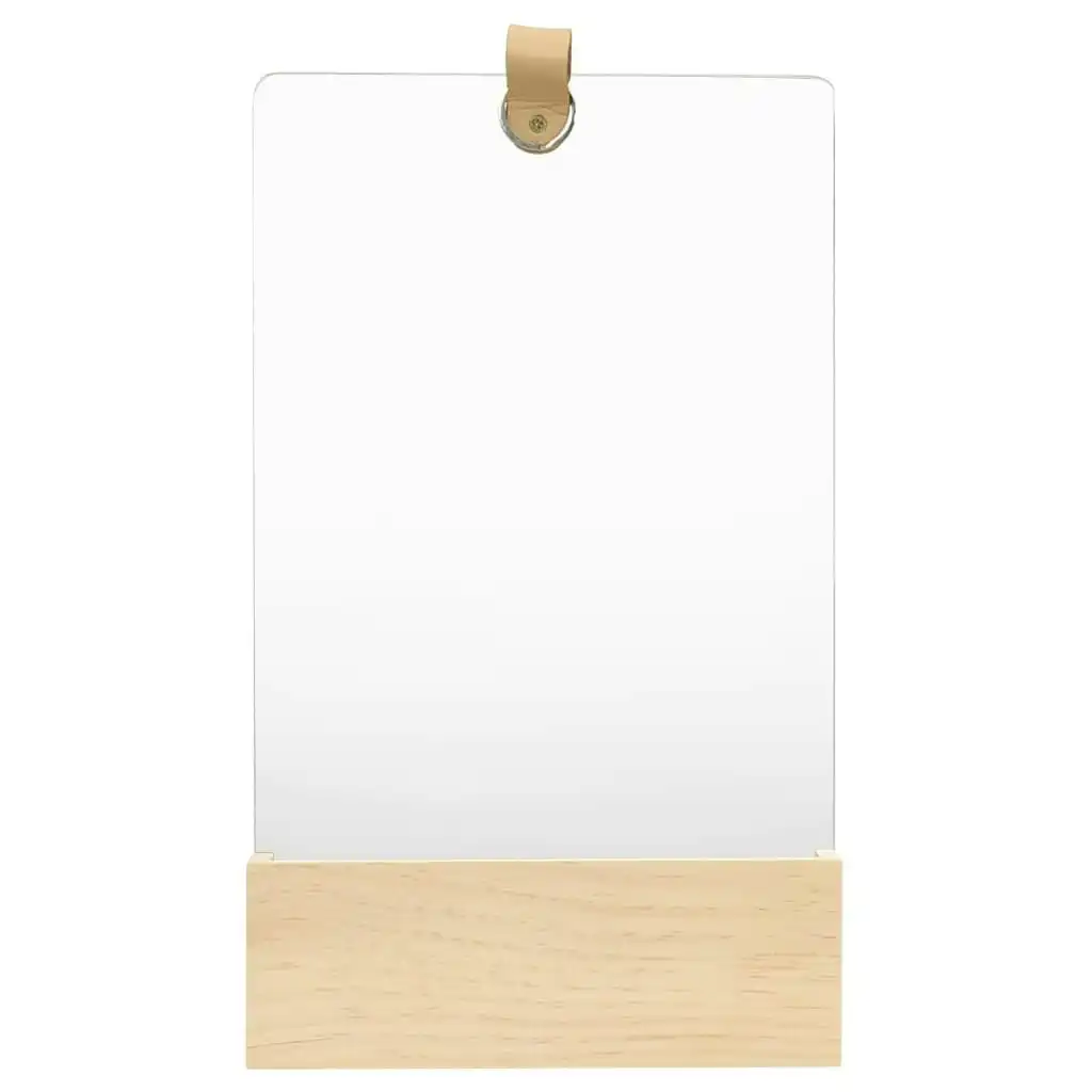 Wall Mirror Solid Pinewood 23x39.5 cm 322802