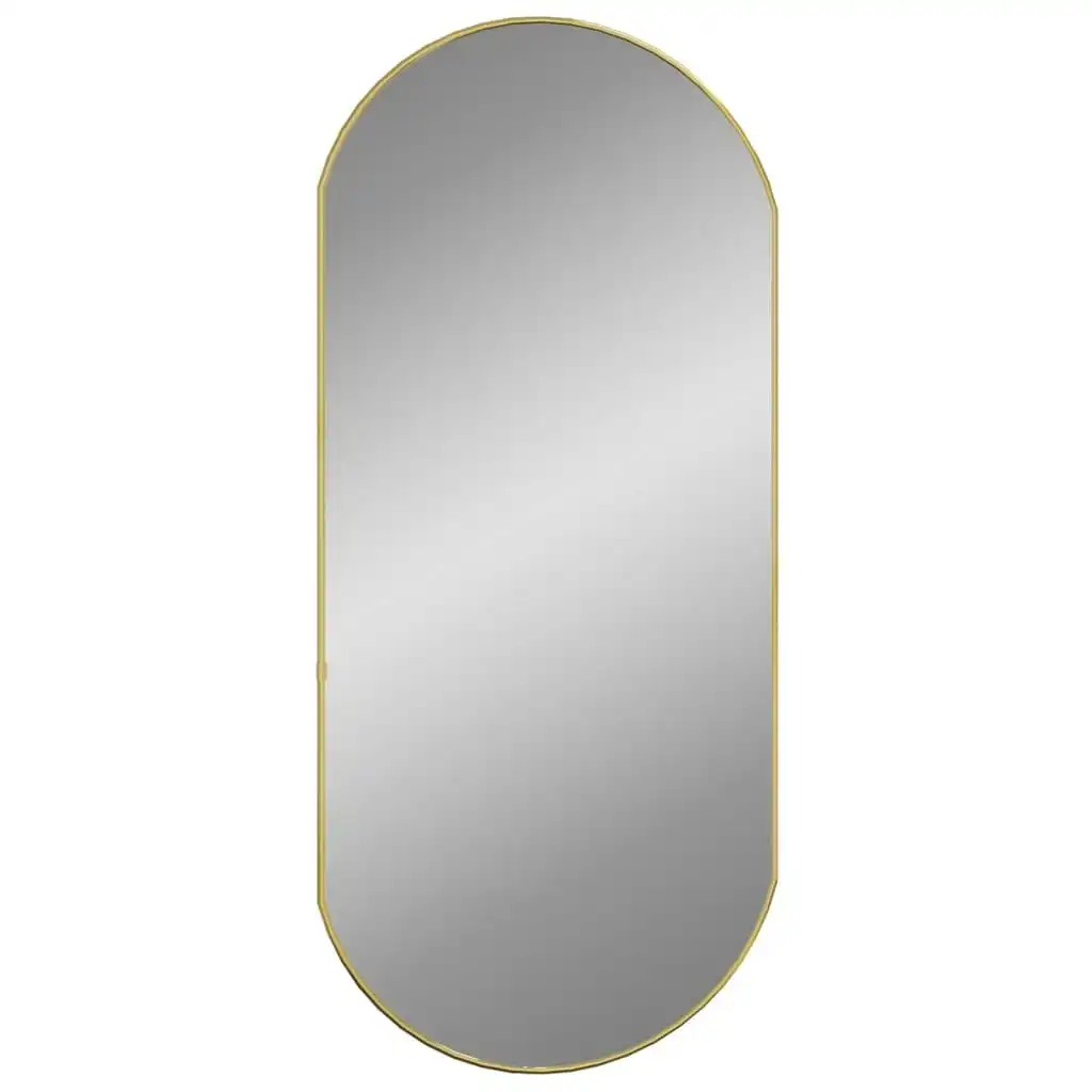 Wall Mirror Gold 90x40 cm Oval 348200