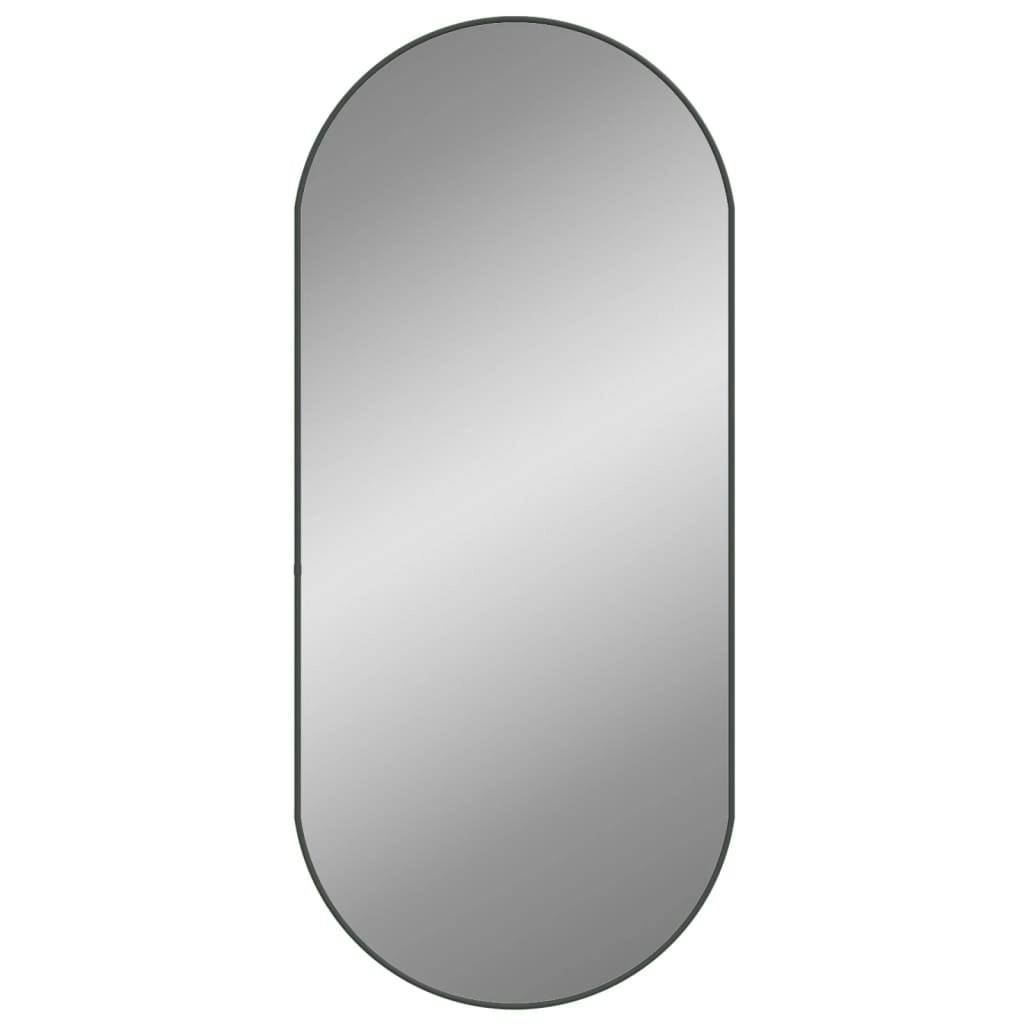 Wall Mirror Black 100x45 cm Oval 348208