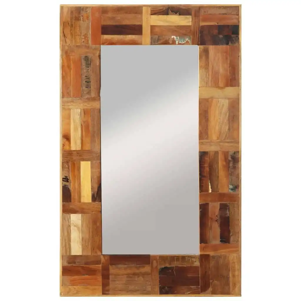 Wall Mirror Solid Wood Reclaimed 50x80 cm 337250