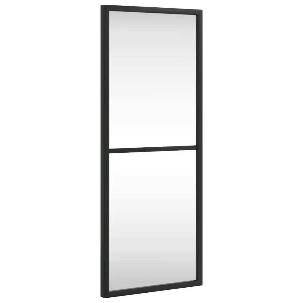 Wall Mirror Black 20x50 cm Rectangle Iron 358645