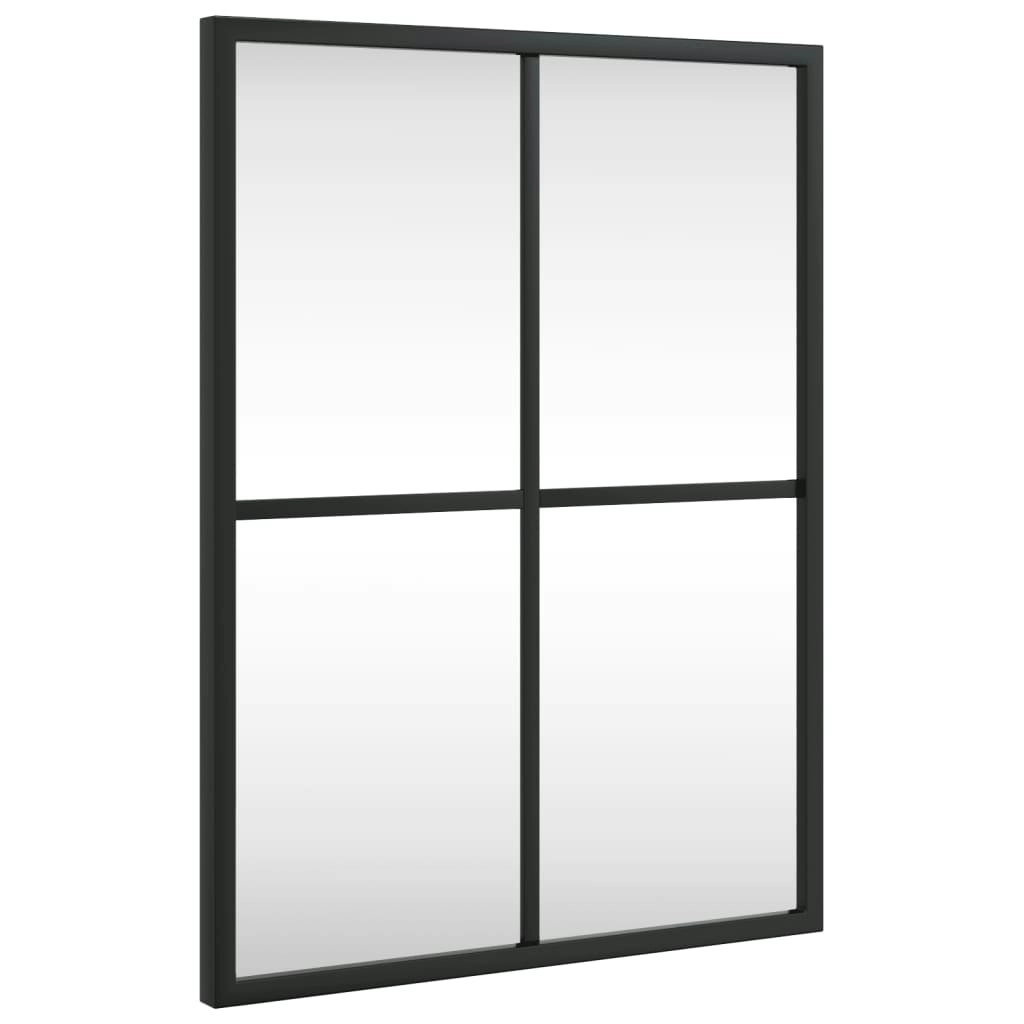 Wall Mirror Black 30x40 cm Rectangle Iron 358640