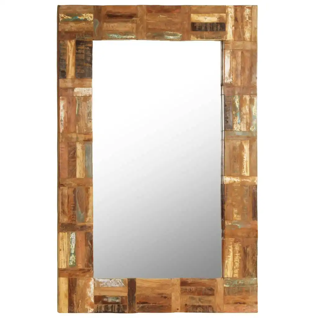 Wall Mirror Solid Reclaimed Wood 60x90 cm 246418