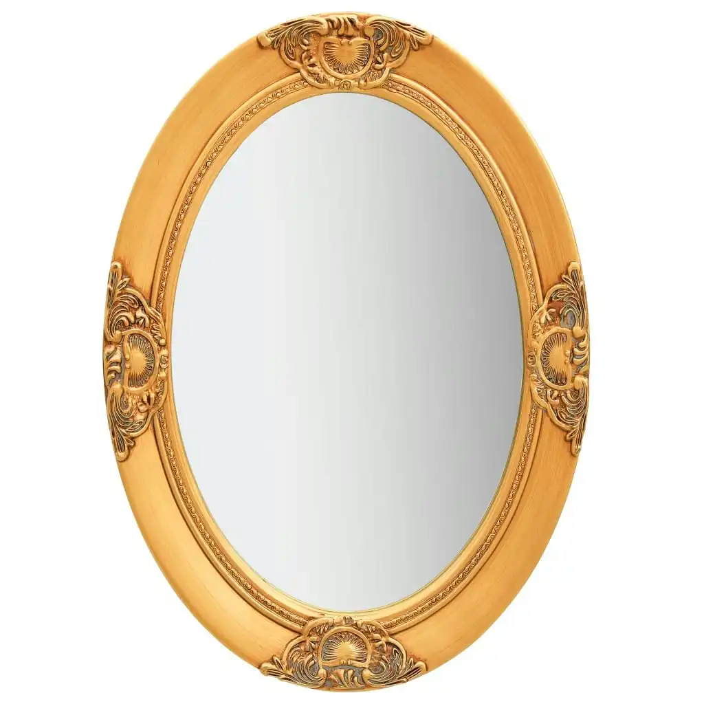 Wall Mirror Baroque Style 50x70 cm Gold 320353